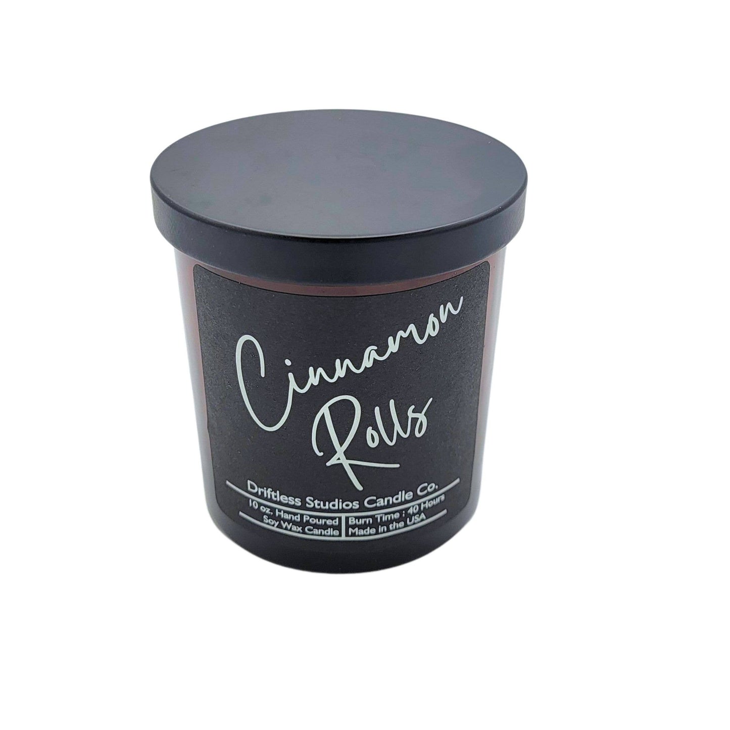 Driftless Studios - Cinnamon Rolls Soy Wax Candles - 10oz Candle With Lid