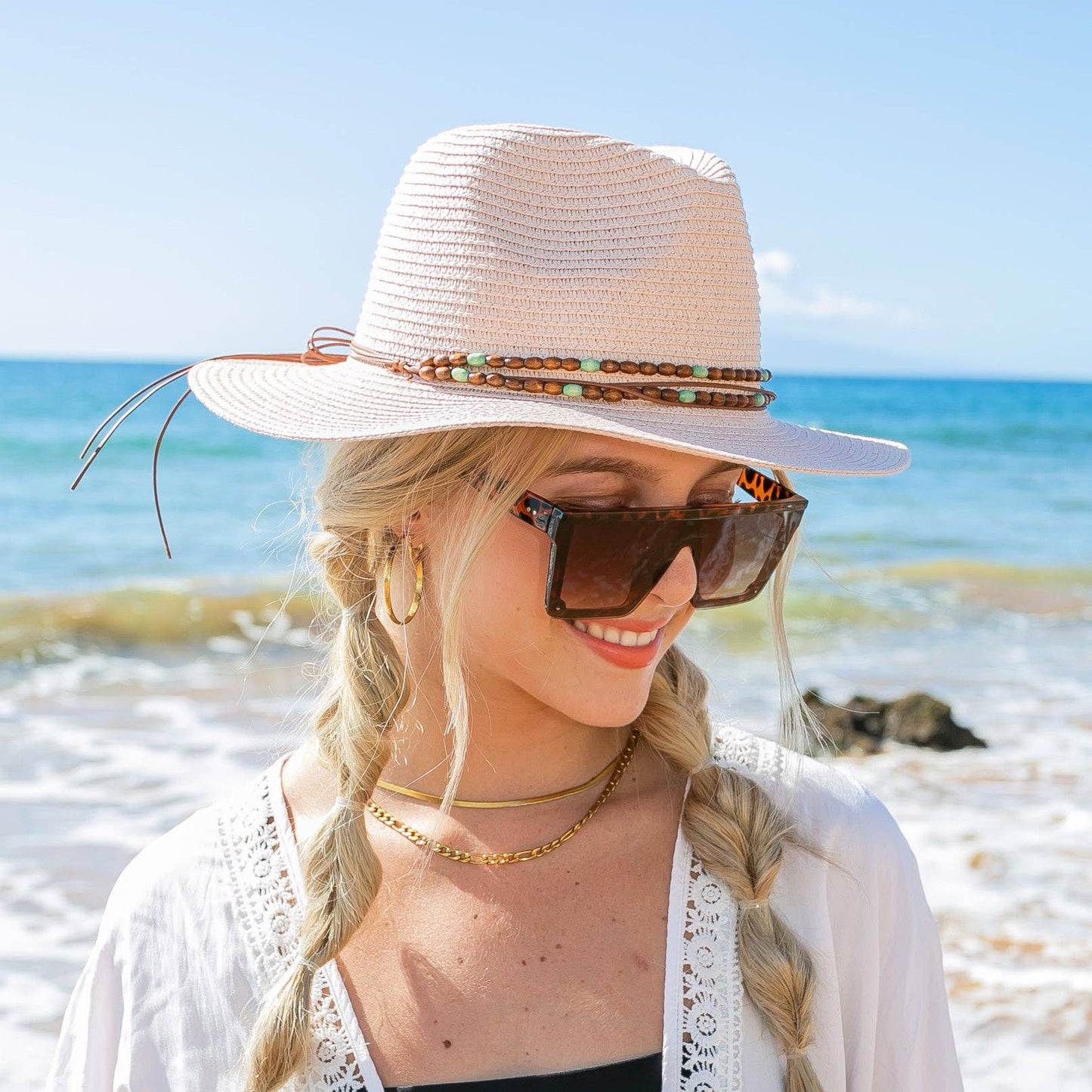 Aili's Corner - Boho Accent Panama Hat