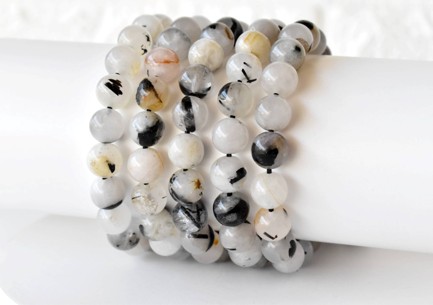 Soothing Crystals - Black Rutile Bracelet (Trauma and Depression)