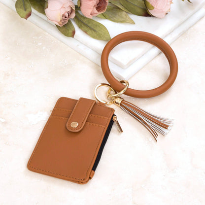 Aili's Corner - Key Ring ID Wallet Zip Bracelet