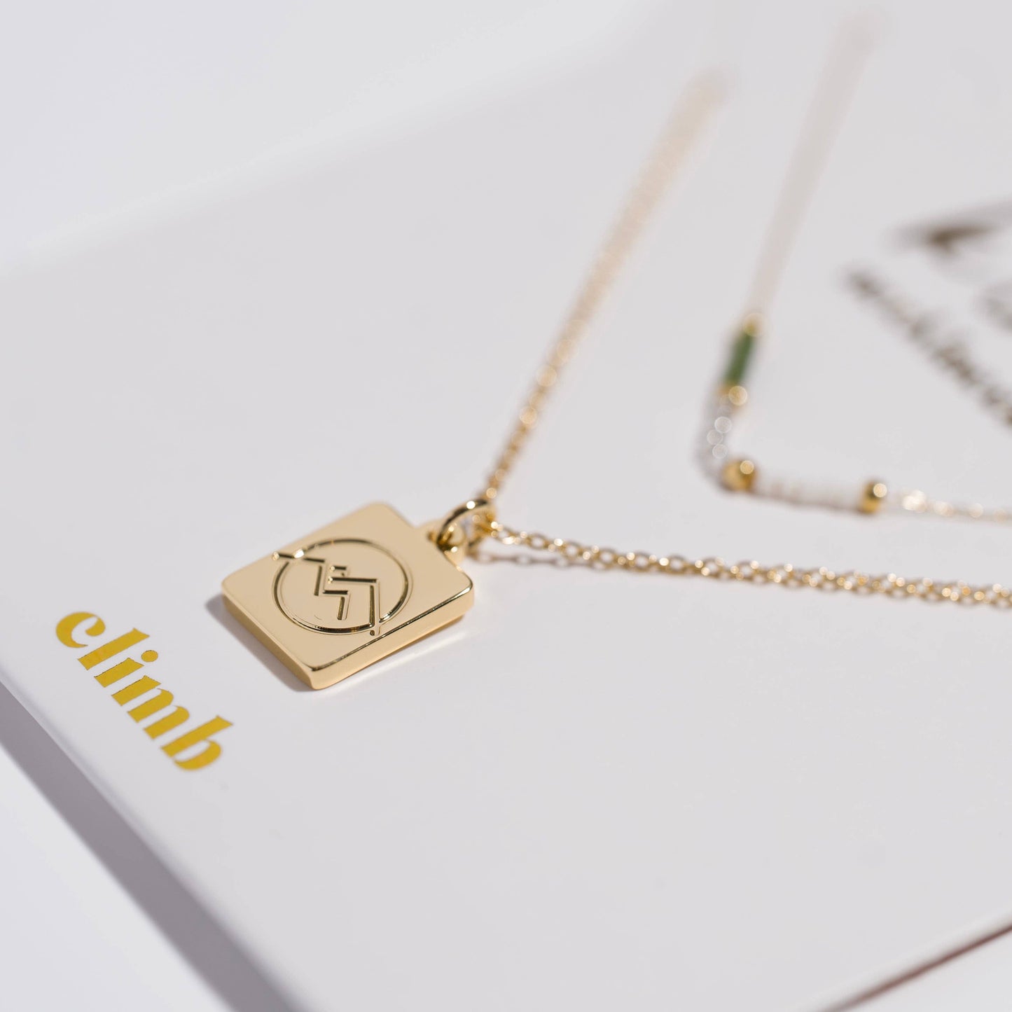 K'lani hair tie bracelets - "Climb" Gold Mountain Necklace Set