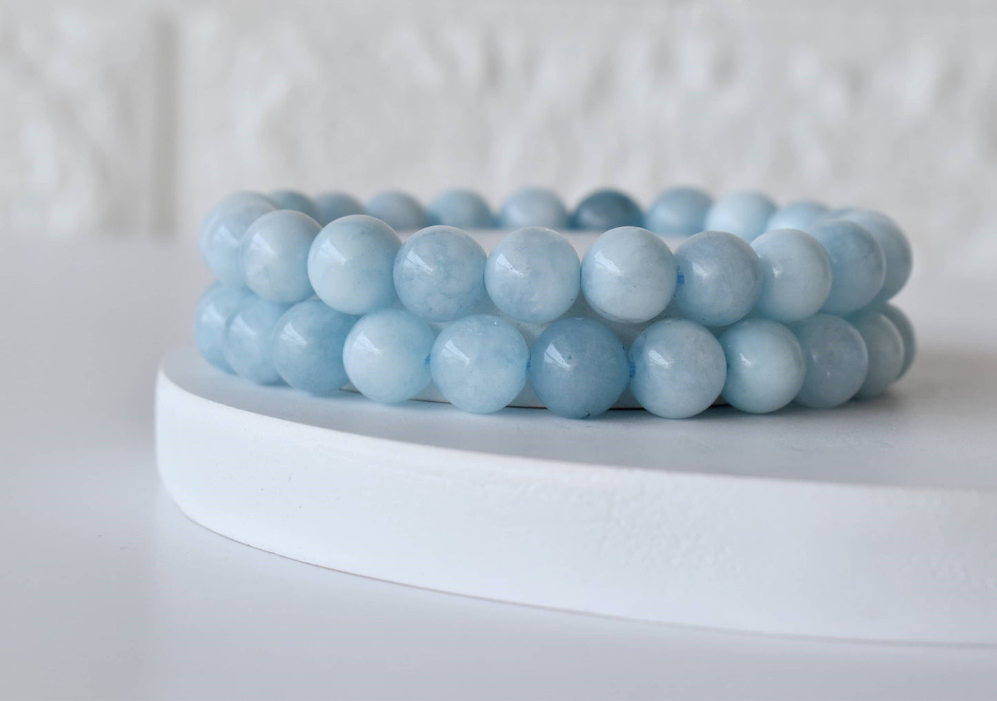 Soothing Crystals - Aquamarine  Bracelet (Protection and Anxiety Relief)