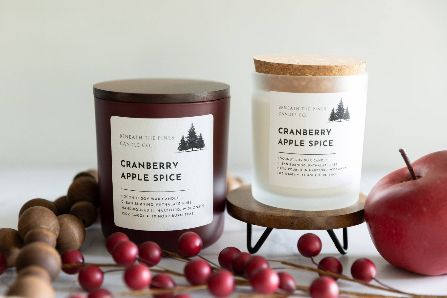 Beneath The Pines Candle Co. - Christmas Cabin - Coconut-Soy Candle
