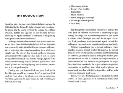 Simon & Schuster - Bubbly Cocktail Cards A–Z by Adams Media