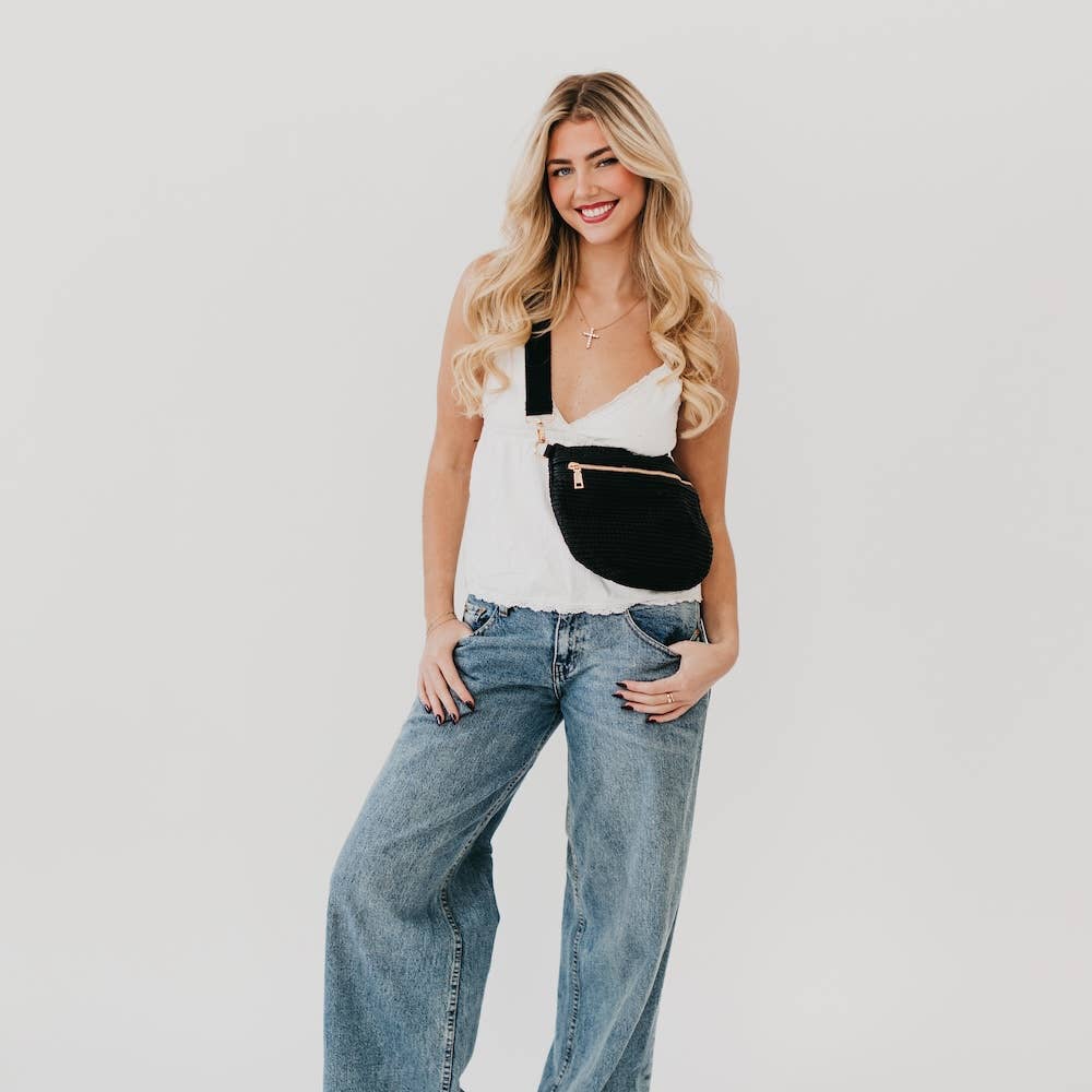 Pretty Simple - Rachel Raffia Bum Bag