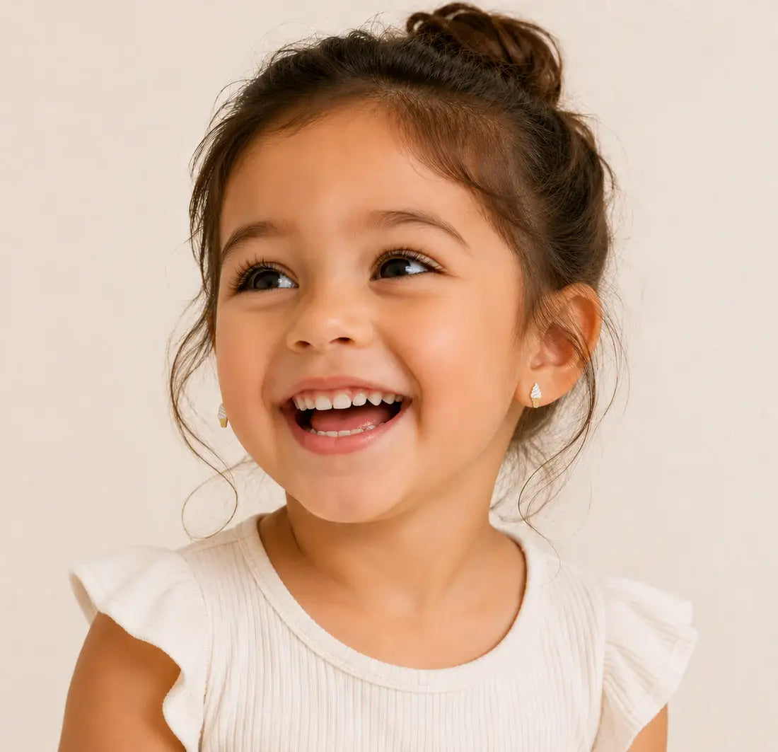 JaxKelly - Ice Cream Enamel Flat Back Kids Earrings