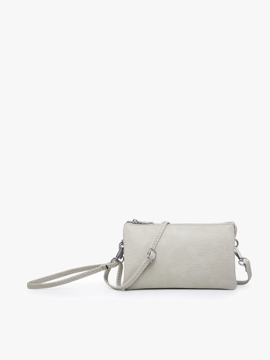 Jen & Co. - Riley Monogrammable 3 Compartment Crossbody/Wristlet | M013