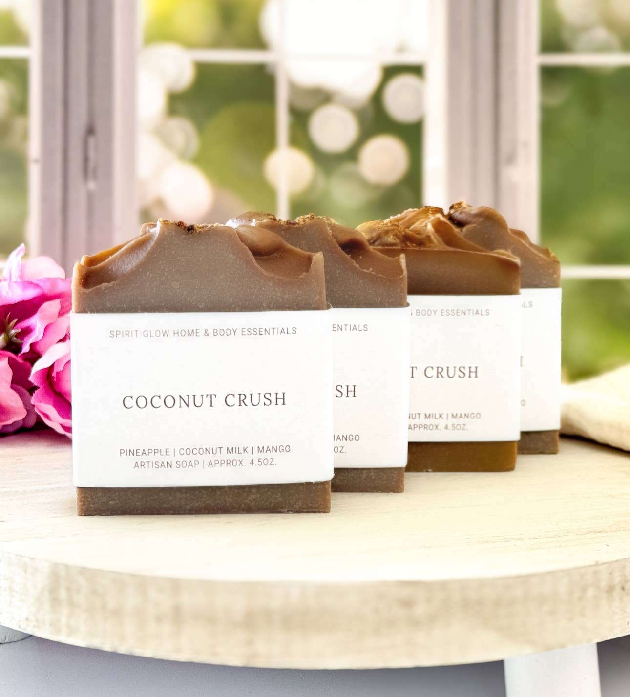 Spirit Glow Home & Body Essentials - Coconut Crush - Handcrafted Artisan Soap Bar