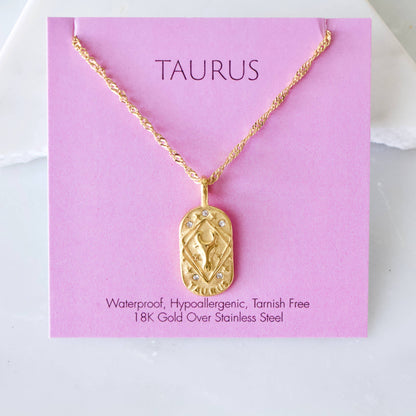 Mesa Blue - Zodiac Sign Necklaces - Waterproof