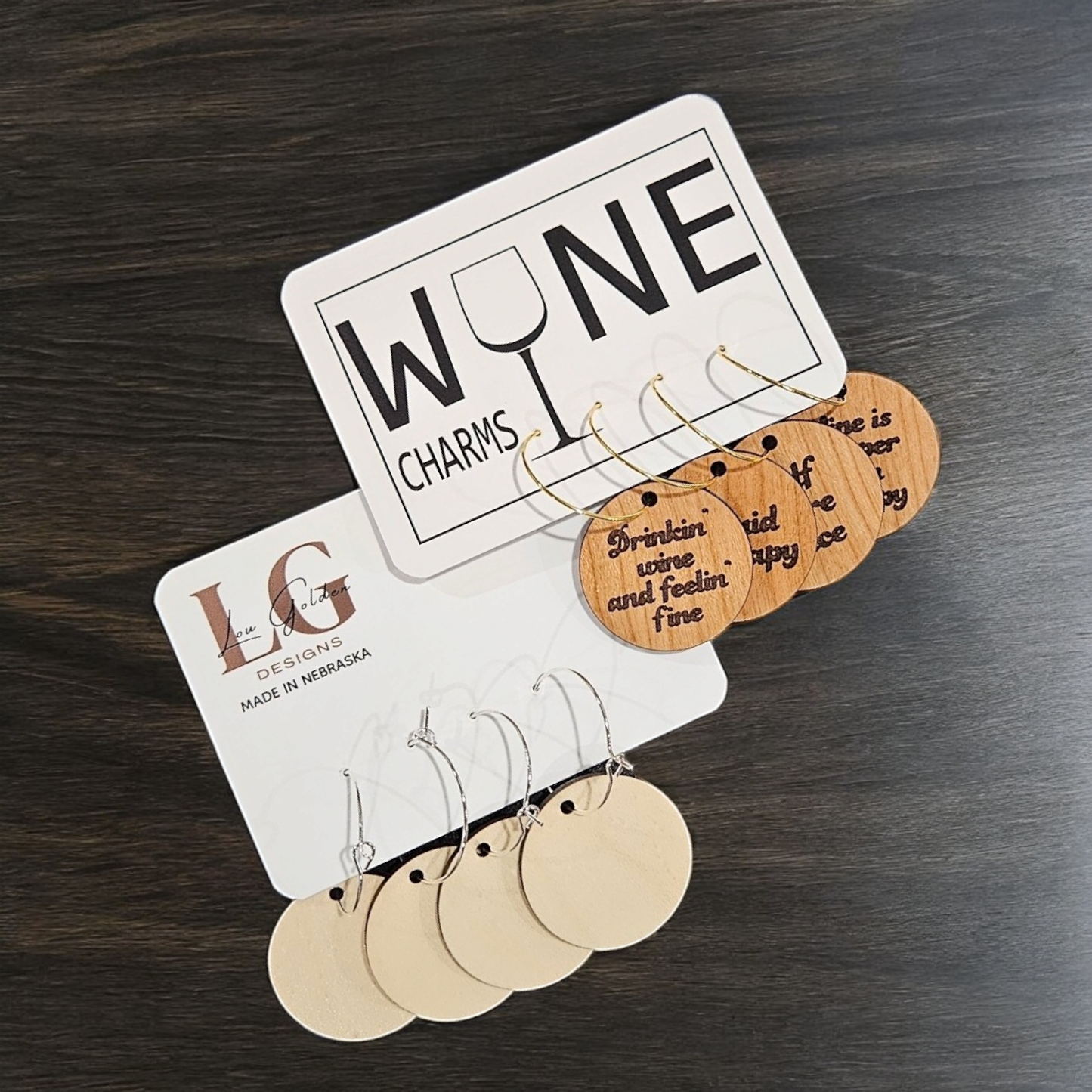 Lou Golden Designs - Therapy Wine Charms