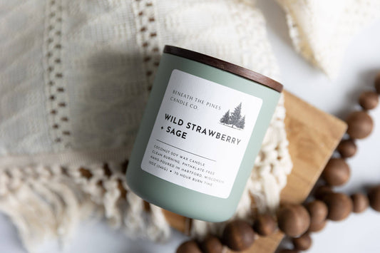 Beneath The Pines Candle Co. - Wild Strawberry + Sage