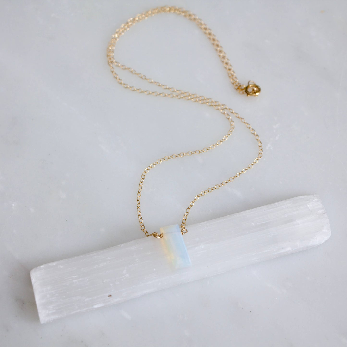 Mesa Blue - Opalite Necklace - Gold Filled