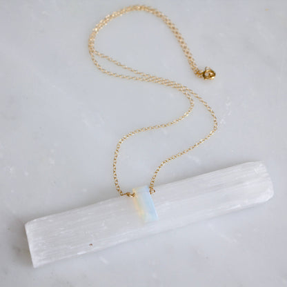 Mesa Blue - Opalite Necklace - Gold Filled