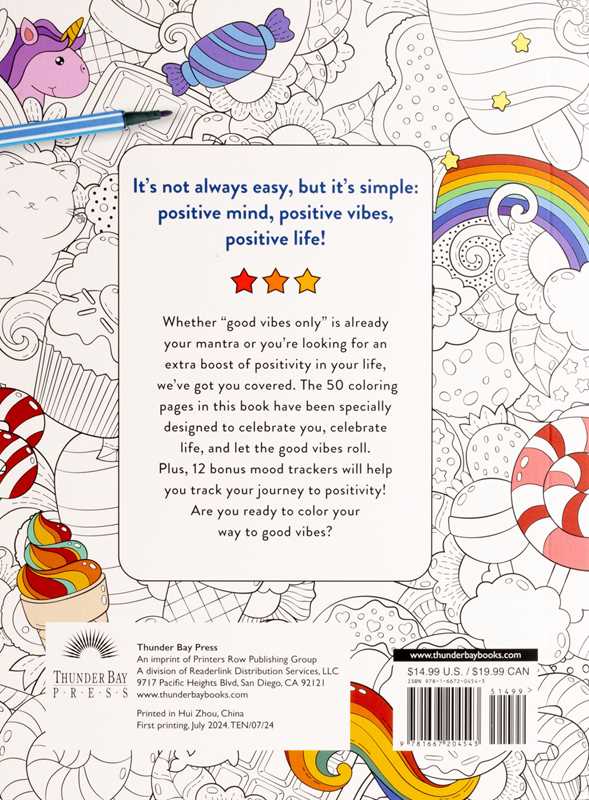 Simon & Schuster - Good Vibes Coloring by Editors of Thunder Bay Press