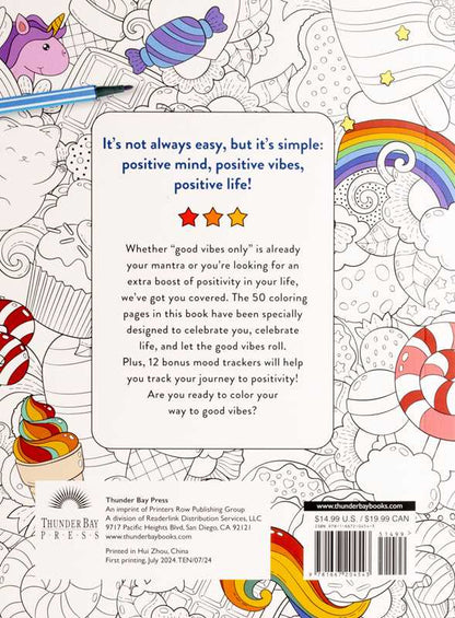 Simon & Schuster - Good Vibes Coloring by Editors of Thunder Bay Press