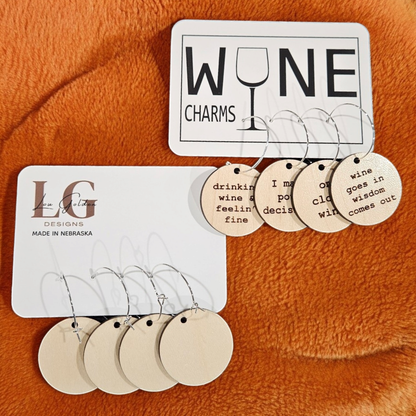 Lou Golden Designs - Pour Decisions Wine Glass Charms