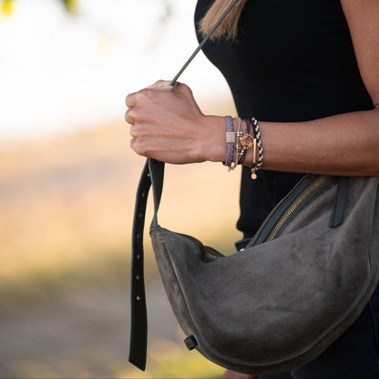 K'lani hair tie bracelets - "Ember" Tortoise Shell Ring Charm with gold, browns and neutrals.