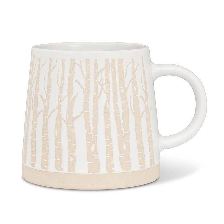 Abbott - Wide Base Mug with Birch Trees