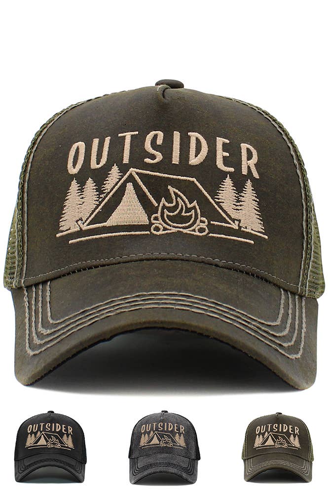 Hana - OUTSIDER Mesh Back Vintage Baseball Cap