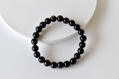 Soothing Crystals - Golden Obsidian Bracelet (Trauma and Releases Imbalances)