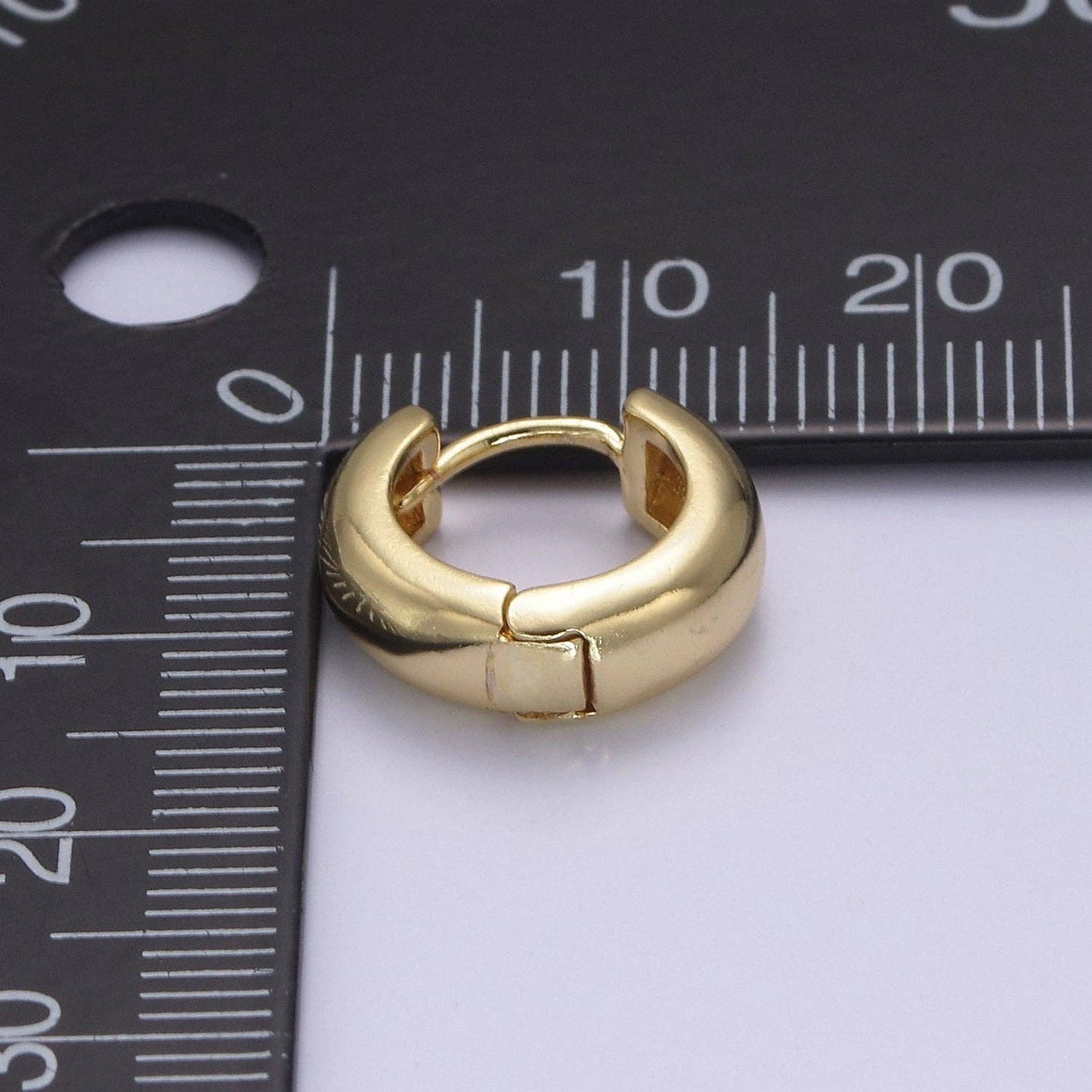 Aim Eternal - Dainty Gold Hinged Huggie Earrings Hoop Earrings T364 T365