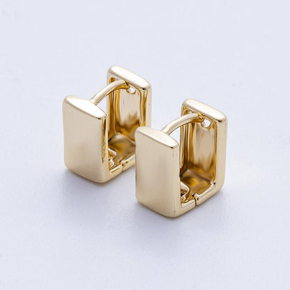 Aim Eternal - 14K Gold Filled 10mm Minimalist Rectangle Cartilage Huggie | EARRINGS-00250