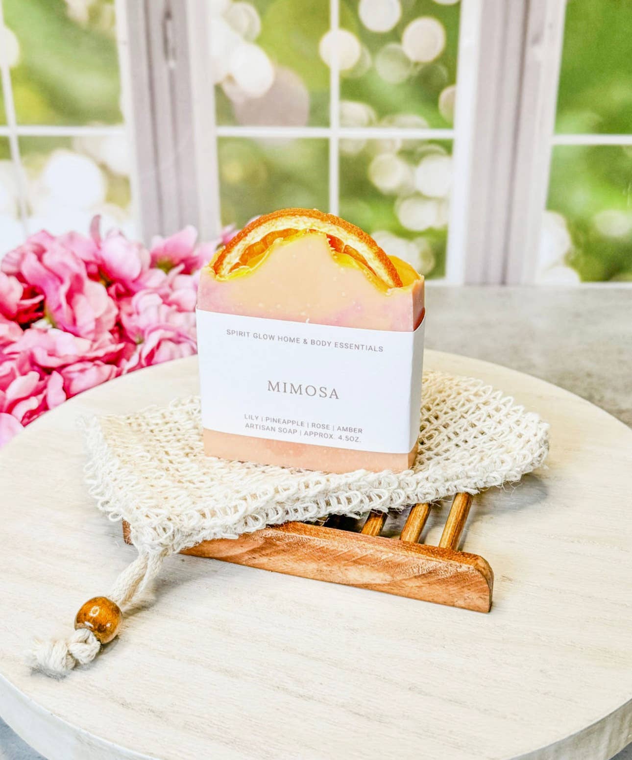 Spirit Glow Home & Body Essentials - Mimosa - Handcrafted Artisan Soap Bar