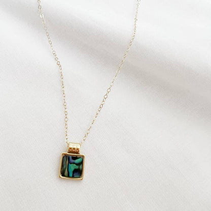 True by Kristy Jewelry - Aloha Abalone Shell Beach Gold Filled Necklace