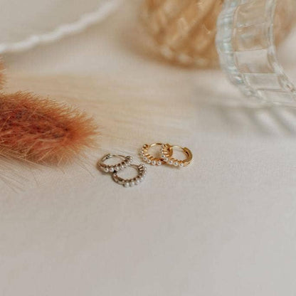 Mauve Jewelry Co. - Grace Pearl Hoops