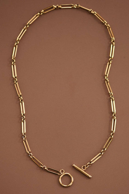 MA202 Mia Accessories - 18K Gold PVD Plated Waterproof Stainless Steel Chain Necklace - 7477