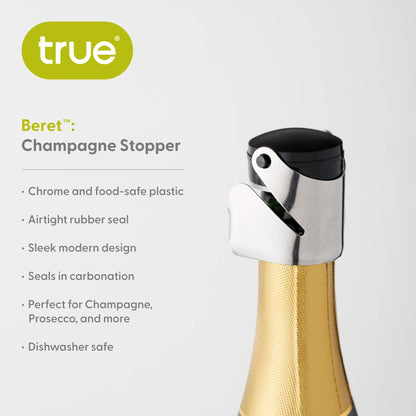TRUE - Beret Slip On Airtight Champagne Bottle Stopper