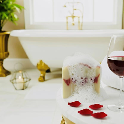 SARATOGA NATURAL BODY CARE LLC - Red Wine Handmade Soap Bar VEGAN COLD PROCESS
