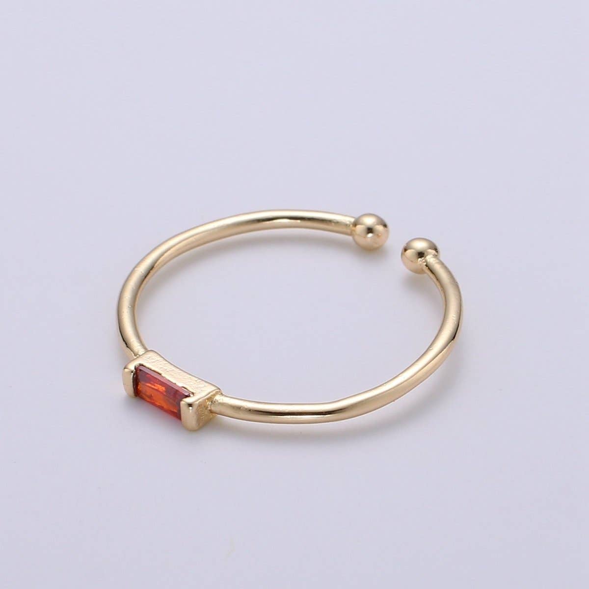 Aim Eternal - Minimalist Birthstone Ring • Cz Ring in Gold • Dainty Birthstone Ring • Stacking Ring • Valentine Gifts for Mom Wife Friend  R-216 R-218 R-219 R-220 R-223
