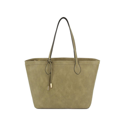 Handbag Factory Corp - Fashion shopper tote bag with knot detail