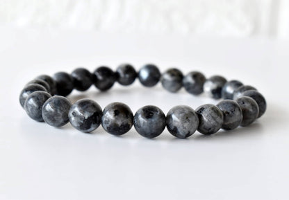 Soothing Crystals - Black Labradorite Bracelet (Good Fortune and Focus)