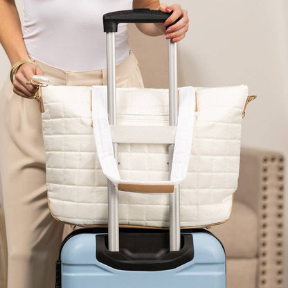 Aili's Corner - Mila Quilted Traveler Tote with Mini Clutch