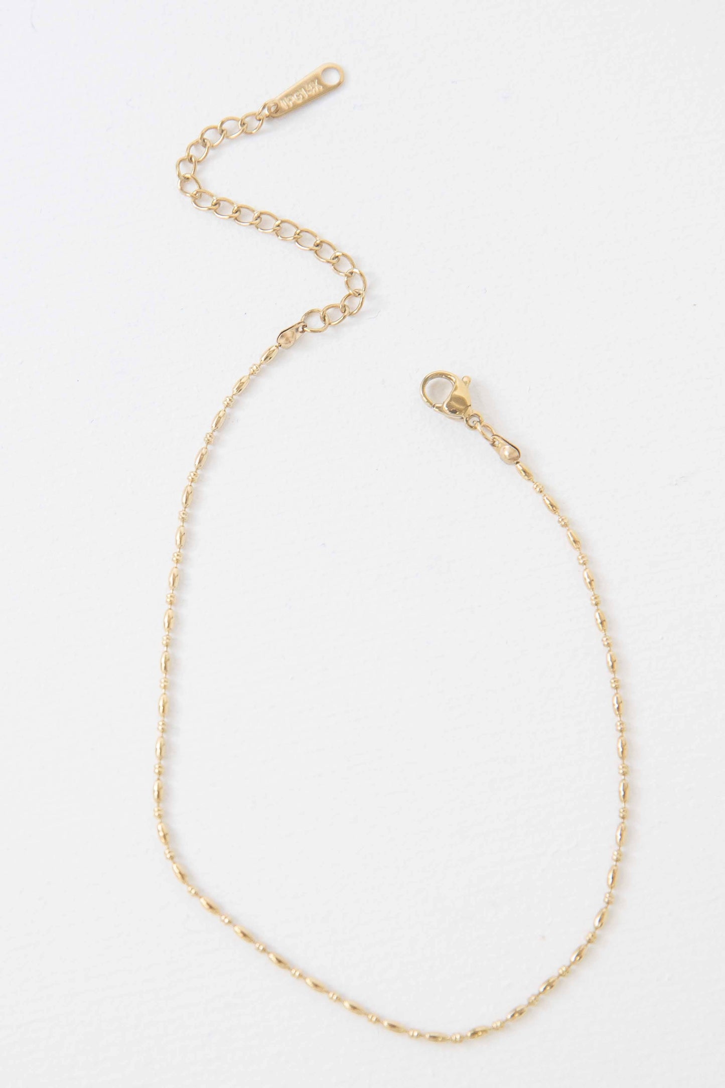 Lovoda - Mini Gold Bead Chain Necklace