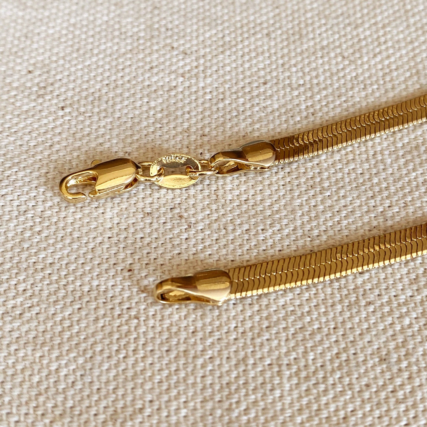 GoldFi - 18k Gold Filled 4.0mm Thickness Herringbone Chain