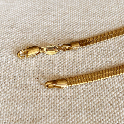 GoldFi - 18k Gold Filled 4.0mm Thickness Herringbone Chain
