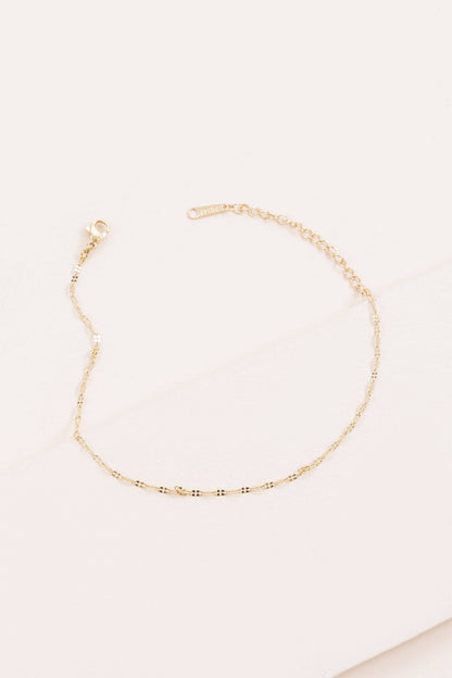 Lovoda - Singapore Chain Anklet | Gold