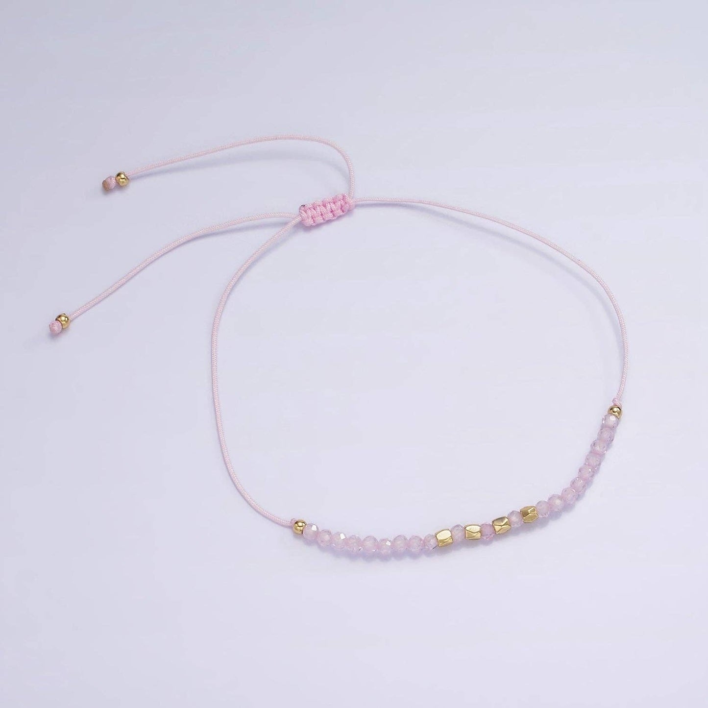 Aim Eternal - Pink Friendship Bracelet Rope Cord Adjustable Bracelet