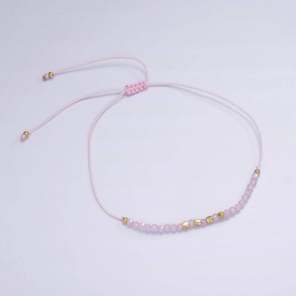 Aim Eternal - Pink Friendship Bracelet Rope Cord Adjustable Bracelet