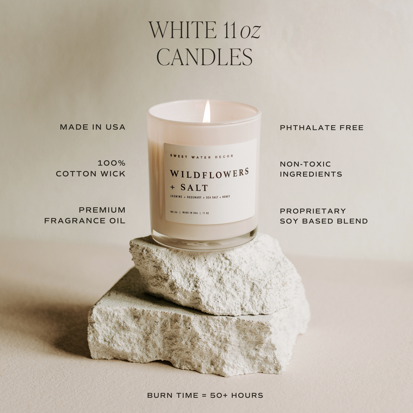 Sweet Water Decor - Lavender and Sage 11 oz Soy Candle - Home Decor & Gifts