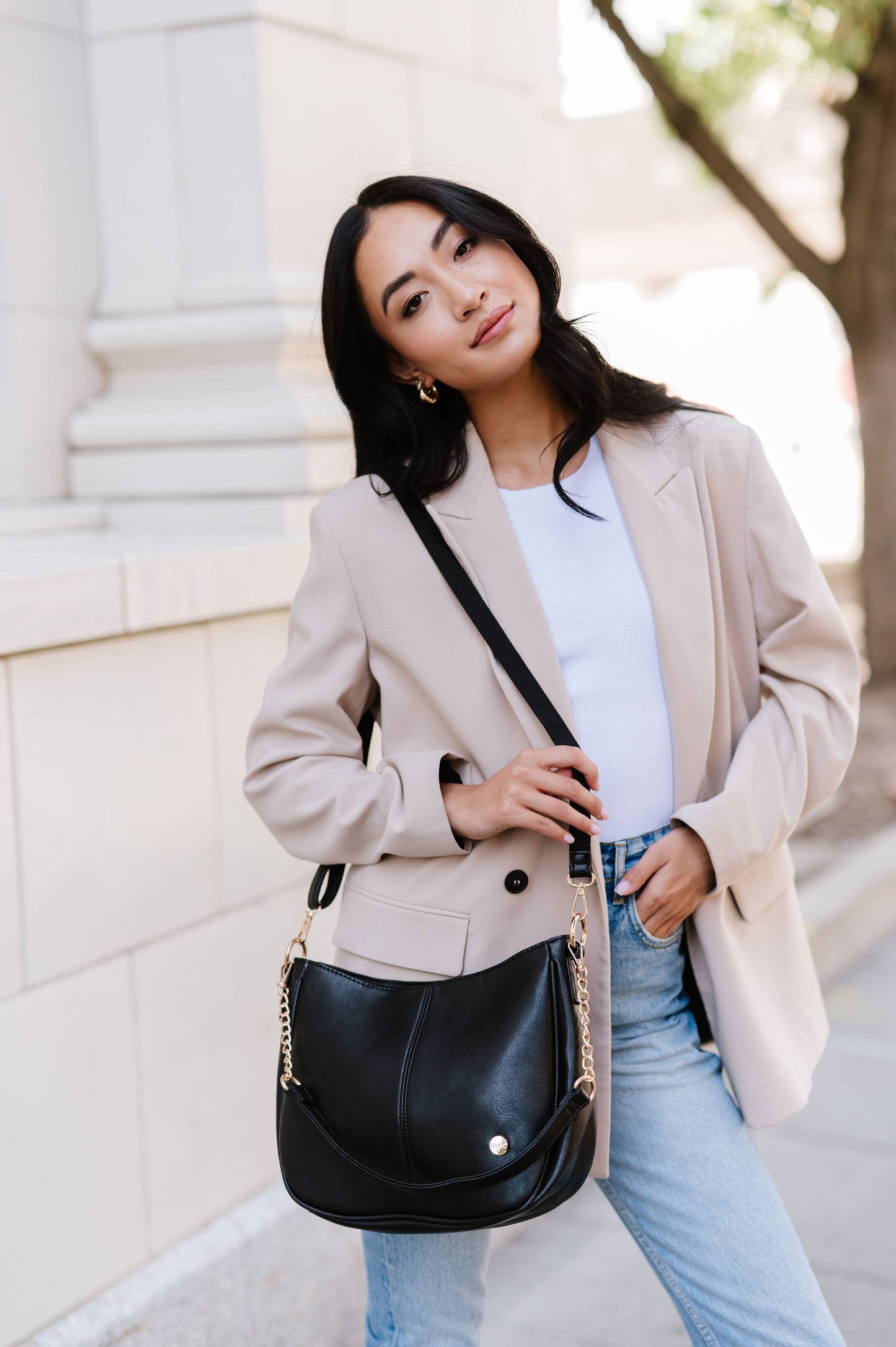 modern and chic - Marissa Crossbody Saddle Hand Bag Purse