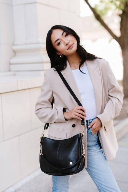 modern and chic - Marissa Crossbody Saddle Hand Bag Purse