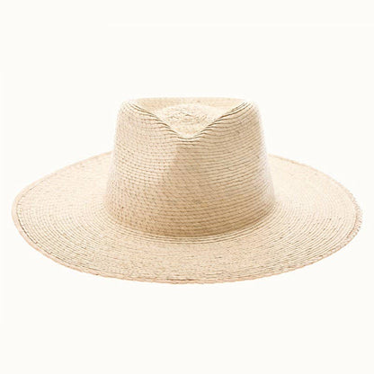 Olive & Pique - Palm Leaf Braid Straw Rancher Hat, UPF 50+