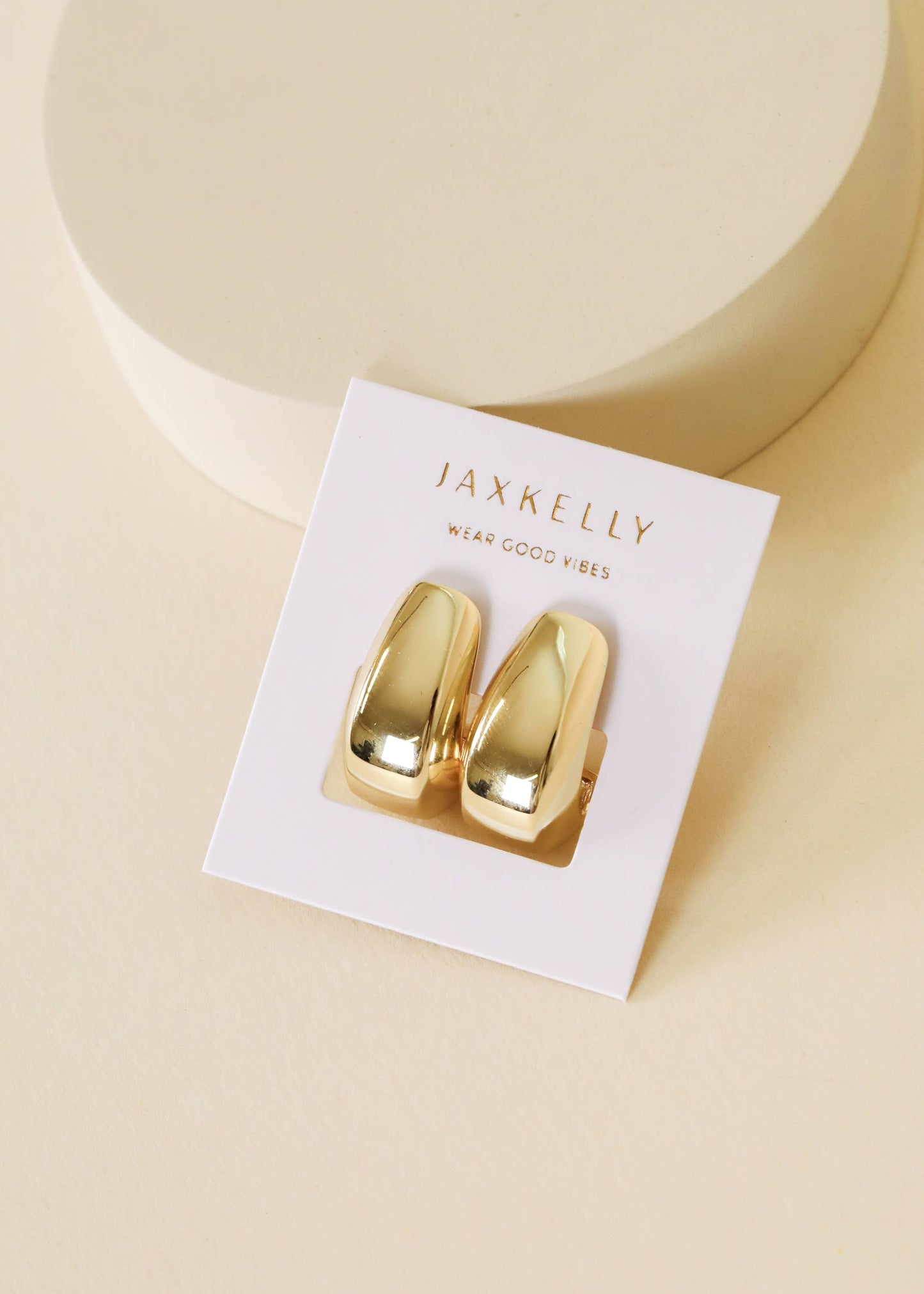 JaxKelly - Bold Drop - Gold Earrings