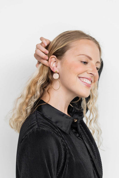Spiffy & Splendid - Sadie Earrings - Linen //  Jewelry, Gifts