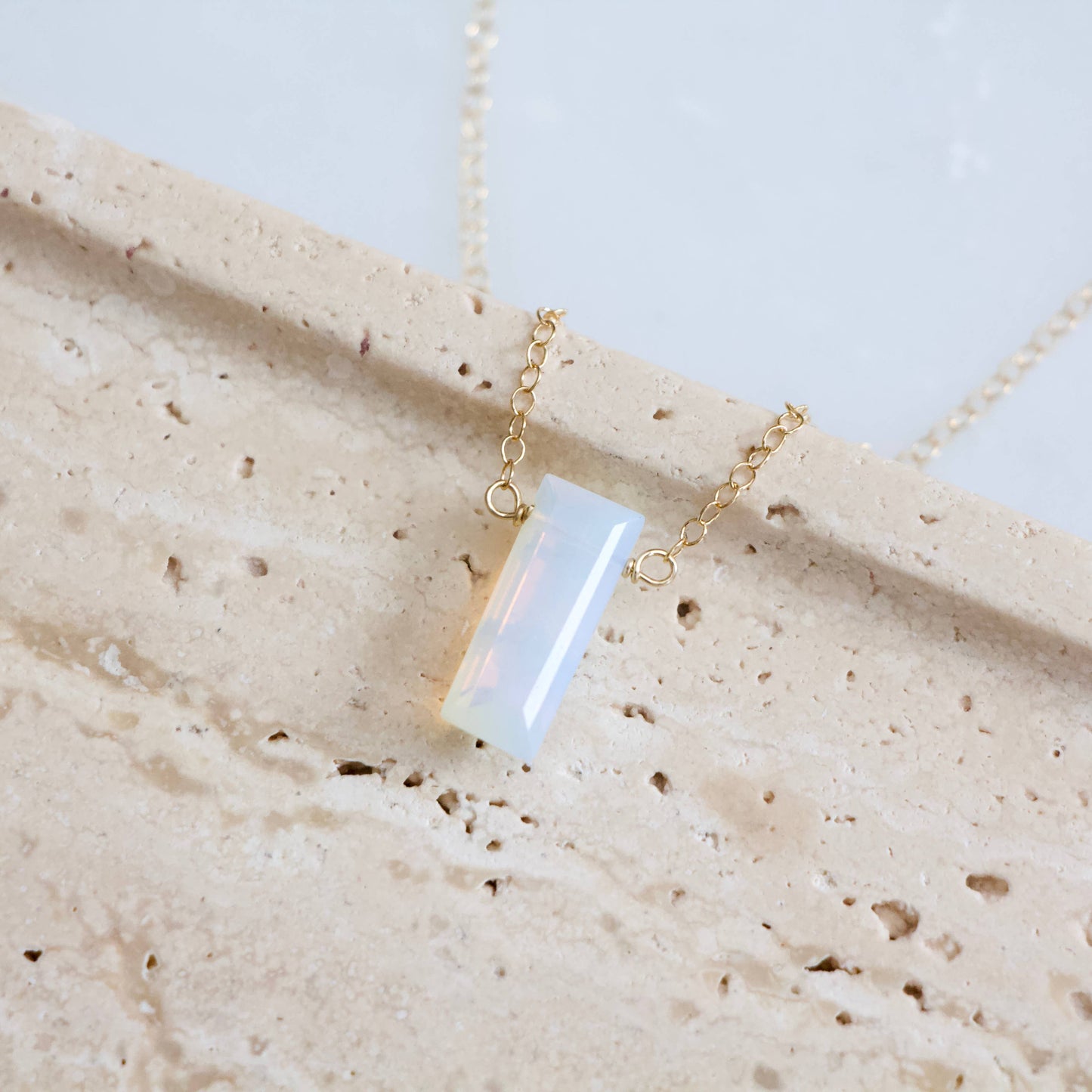 Mesa Blue - Opalite Necklace - Gold Filled