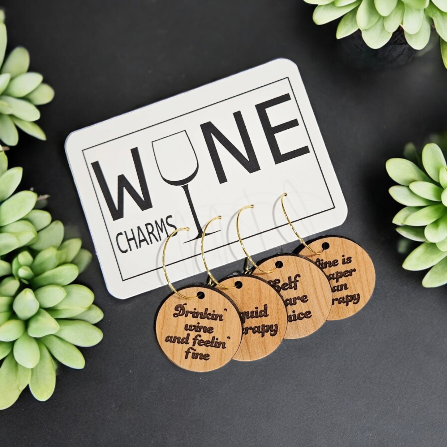 Lou Golden Designs - Therapy Wine Charms